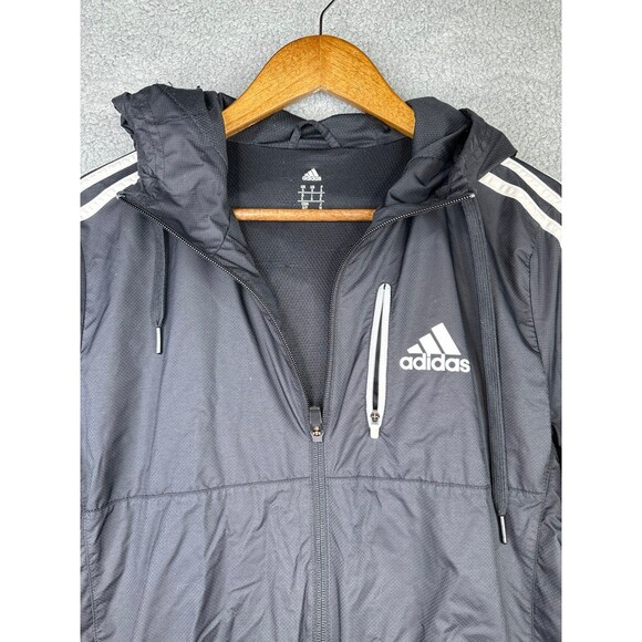 Adidas Climalite full zip lightweight windbreaker jacket sz Sm - Picture 2 of 7